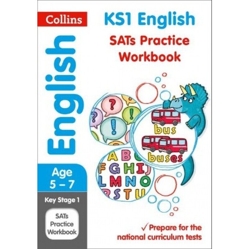 

KS1 English SATs Practice Workbook: For the 2021 Tests, Paperback Book, By: Collins KS1