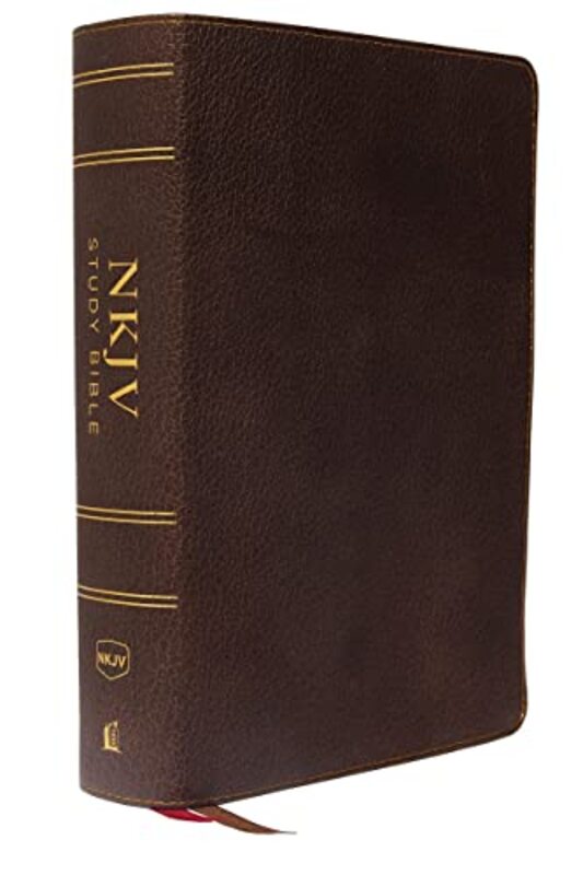 Nkjv Study Bible Premium Calfskin Leather Brown Fullcolor Comfort Print The Complete Resource By Thomas Nelson Paperback
