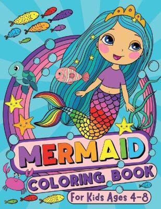 

Mermaid Coloring Book for Kids Ages 4-8.paperback,By :Silly Bear