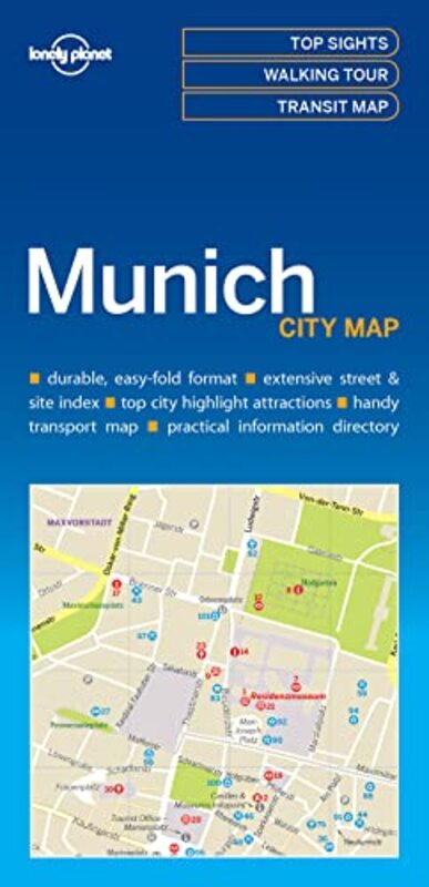 Lonely Planet Munich City Map,Paperback by Lonely Planet