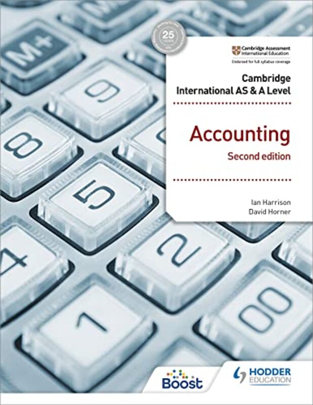 Cambridge International AS and A Level Accounting Second Edition by Harrison, Ian - Horner, David - Paperback
