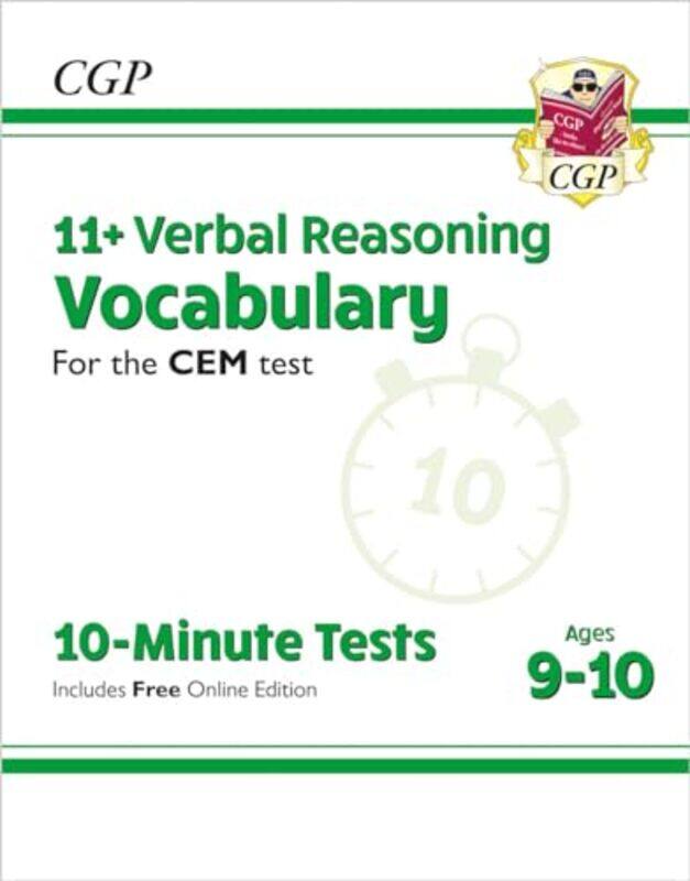 

11 Cem 10Minute Tests Verbal Reasoning Vocabulary Ages 910 With Online Edition by CGP Books - CGP Books-Paperback