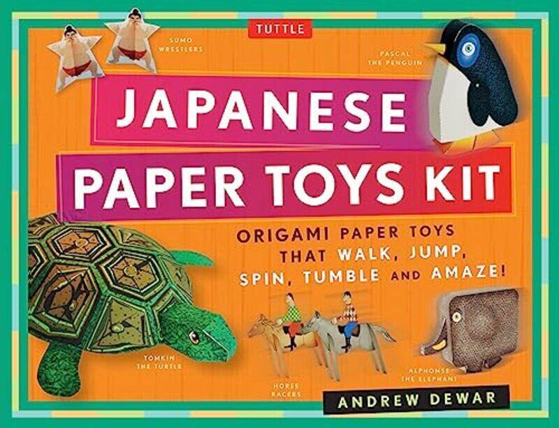 

Japanese Paper Toys Kit Origami Paper Toys That Walk Jump Spin Tumble And Amaze By Dewar Andrew Vints Kostya Paperback