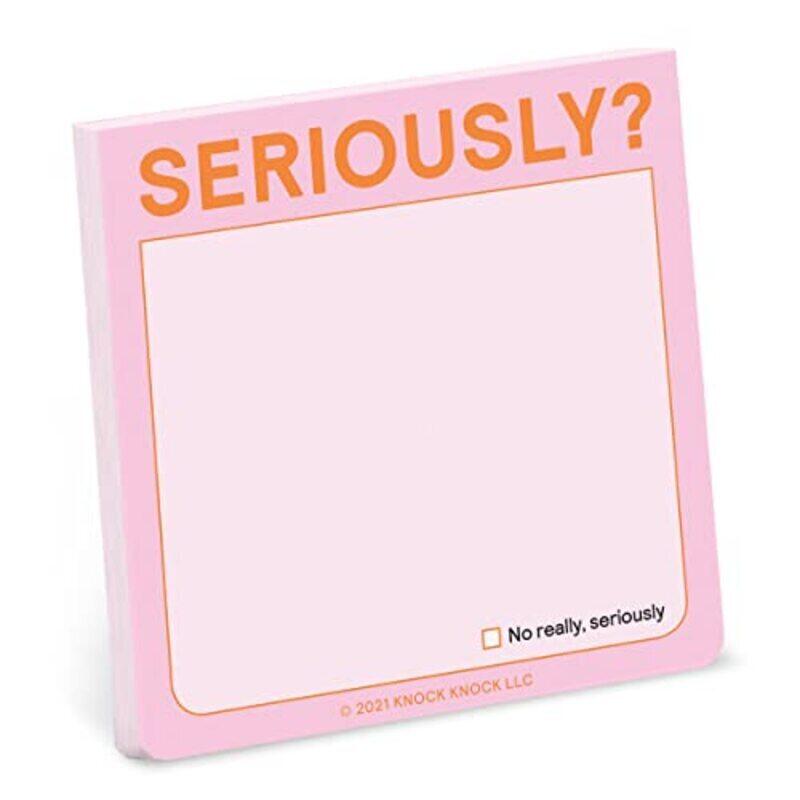

Knock Knock Seriously! Sticky Note (Pastel Version),Paperback by Knock Knock