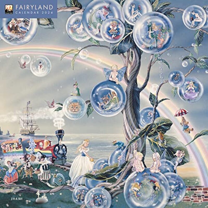 Fairyland By Jean & Ron Henry Wall Calendar 2024 Art Calendar By Flame Tree Studio Paperback