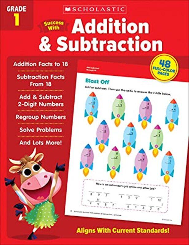 

Scholastic Success With Addition & Subtraction Grade 1 By Scholastic Teaching Resources Paperback