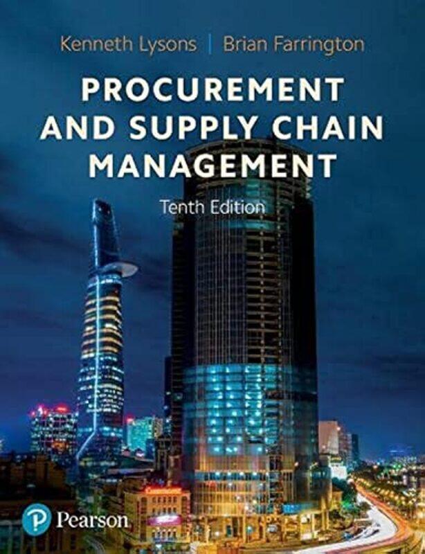 

Procurement and Supply Chain Management by Kenneth LysonsBrian Farrington-Paperback