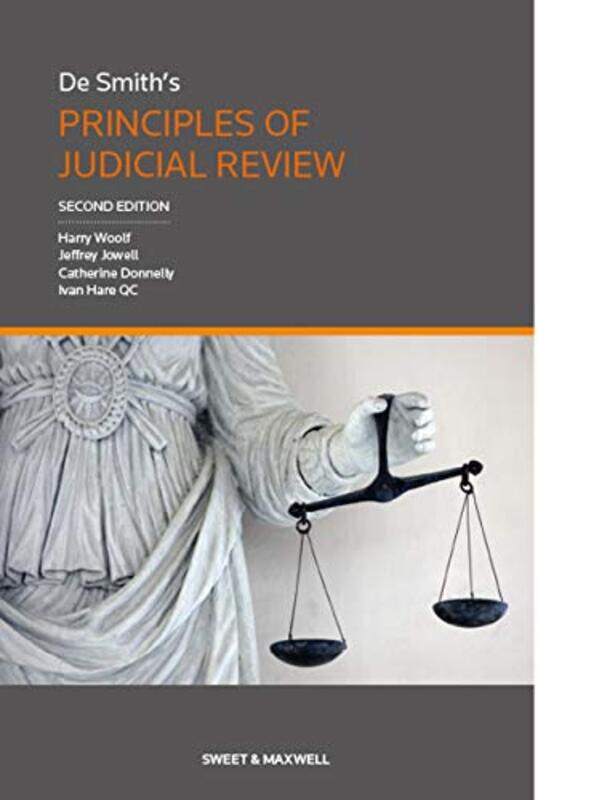 

De Smiths Principles of Judicial Review by Catherine Donnelly SCIvan Hare KC-Paperback