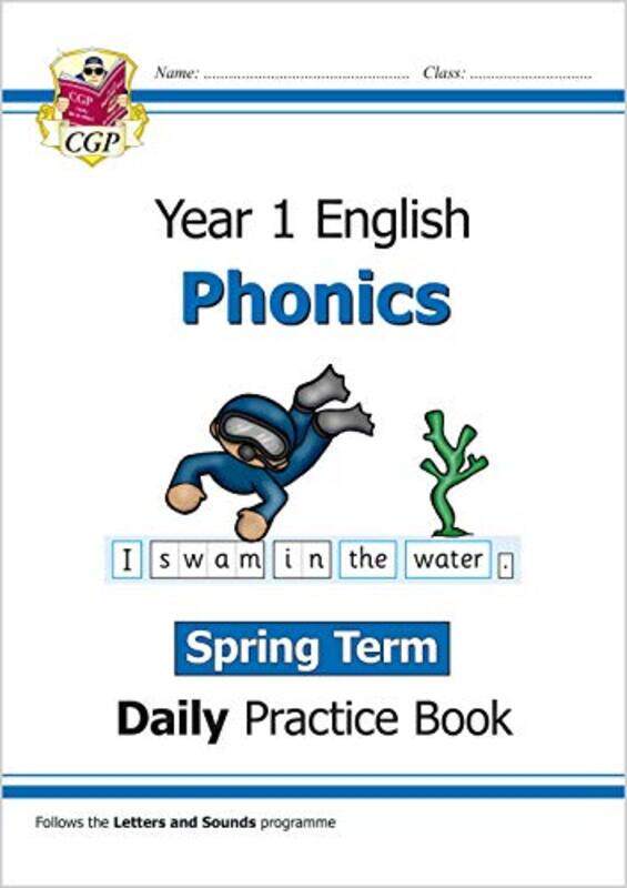 

Ks1 Phonics Year 1 Daily Practice Book: Spring Term By Cgp Books - Cgp Books Paperback