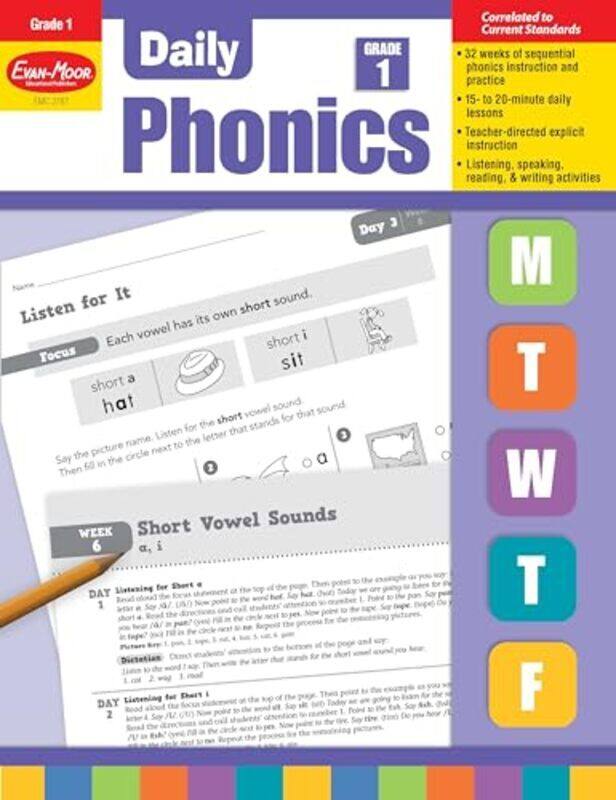 

Daily Phonics Grade 1 Teacher Edition By Evan-Moor Corporation - Paperback