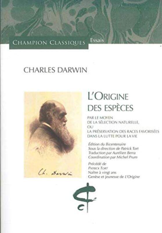 

Origine des Especes (l'),Paperback,By:Darwin Charles
