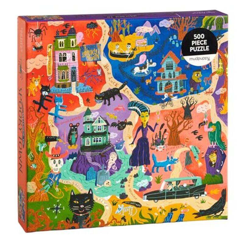 

Welcome To Spooky Town 500Pc Fam Puzzle By Mudpuppy - Hardcover