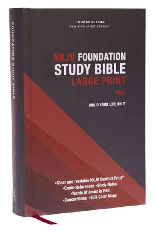 

Nkjv Foundation Study Bible Large Print Hardcover Red Letter Thumb Indexed Comfort Print by Thomas Nelson-Hardcover