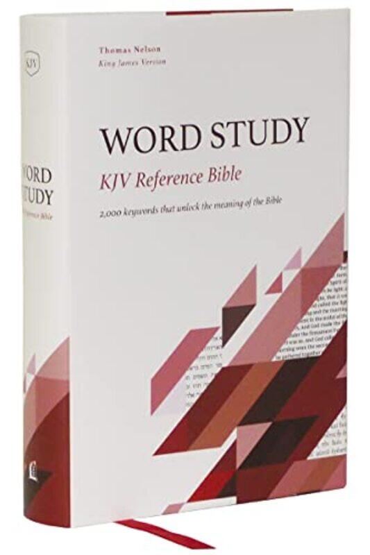 

KJV Word Study Reference Bible Hardcover Red Letter Thumb Indexed Comfort Print by Thomas Nelson-Hardcover