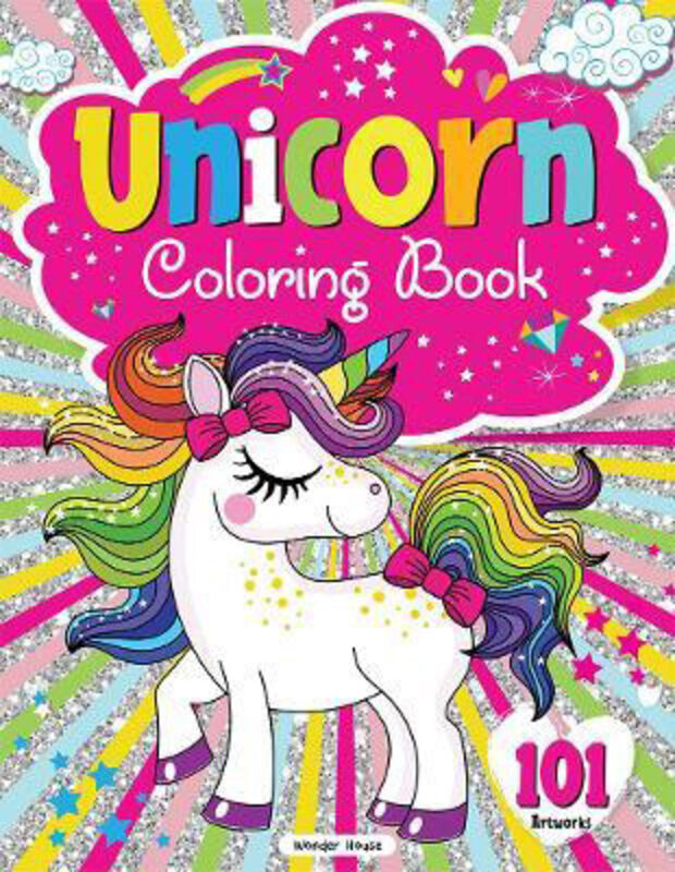 

101 Unicorn Colouring Book: Fun Activity Colouring Book for Children, Paperback Book, By: Prakash Books