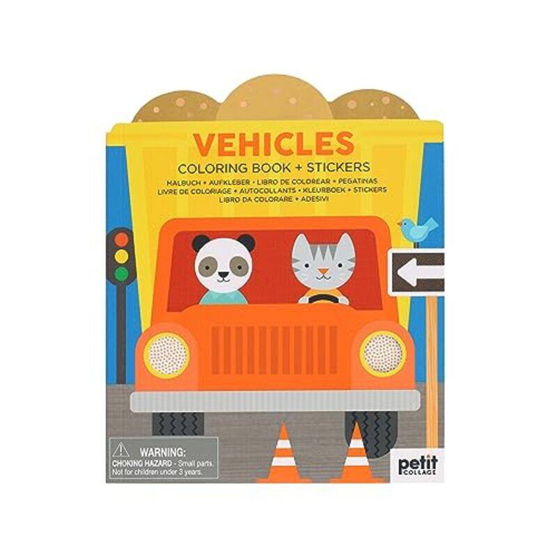 

Vehicles Coloring Book Stickers by Petit Collage-Paperback