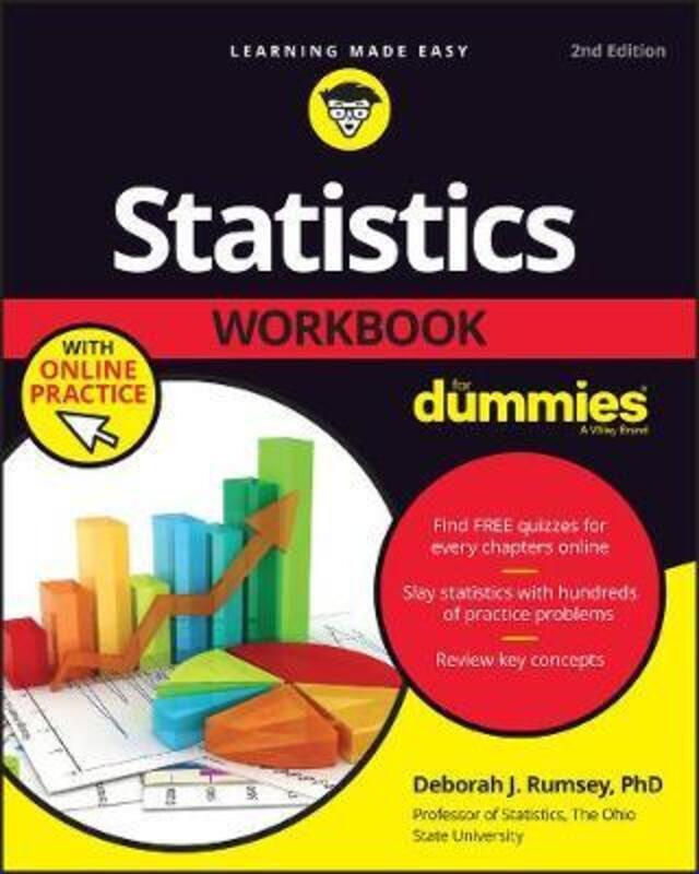 

Statistics Workbook For Dummies, 2nd Edition with Online Practice.paperback,By :Rumsey, DJ