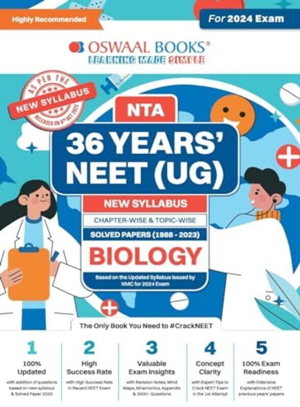 

Oswaal NEET UG 36 Years Chapterwise Topicwise Solved Papers Biology For 2024 Exams New Edition by Oswaal Editorial Board Paperback