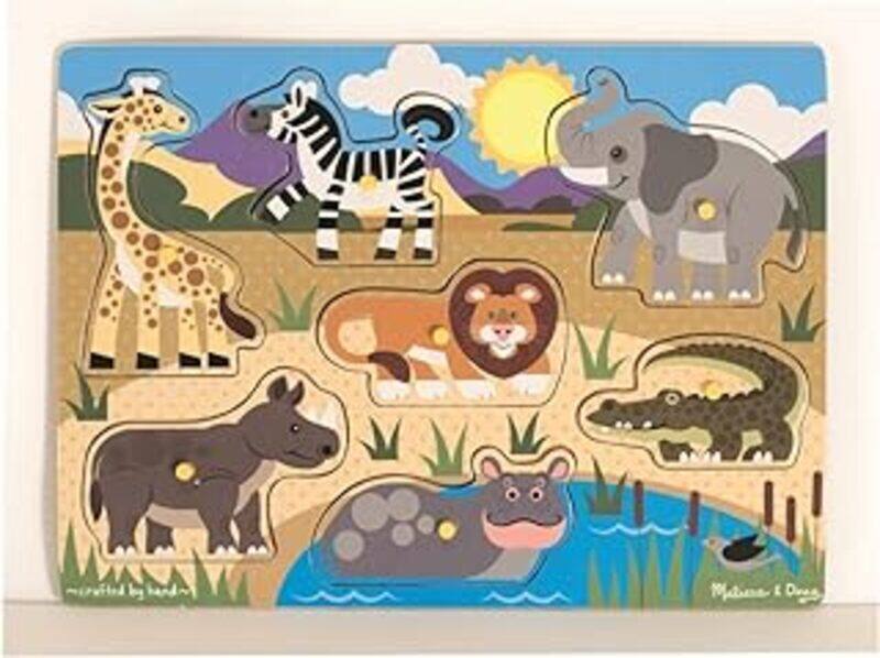 

Safari Peg Puzzle by Melissa and Doug Paperback