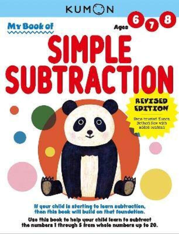 

My Book of Simple Subtraction,Paperback, By:Kumon Publishing