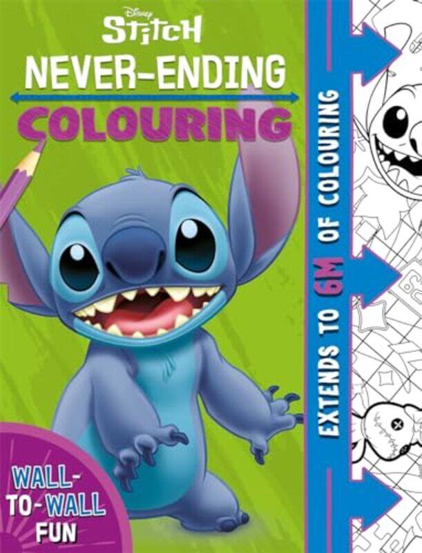 

Disney Stitch NeverEnding Colouring by Walt Disney-Paperback