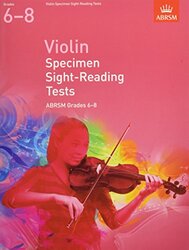 Violin Specimen Sightreading Tests Abrsm Grades 68 From 2012 by ABRSM Paperback