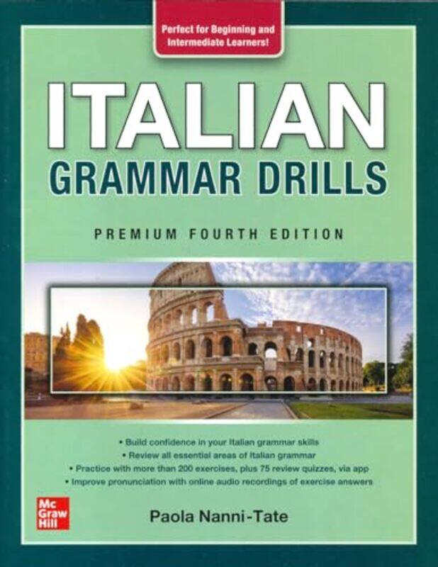 

Italian Grammar Drills Premium Fourth Edition by Megan Cooley Peterson-Paperback