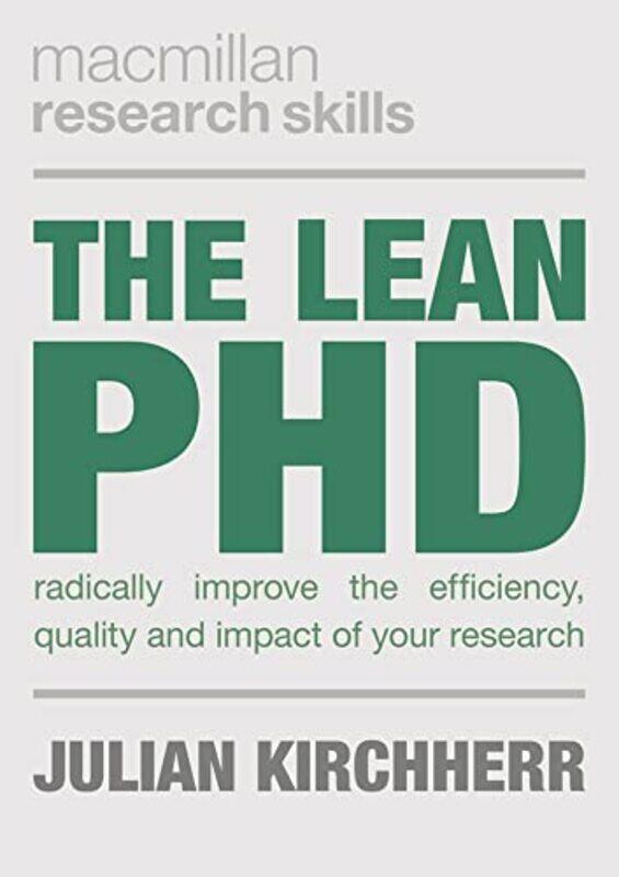 

The Lean PhD by Kerry Reith-Paperback