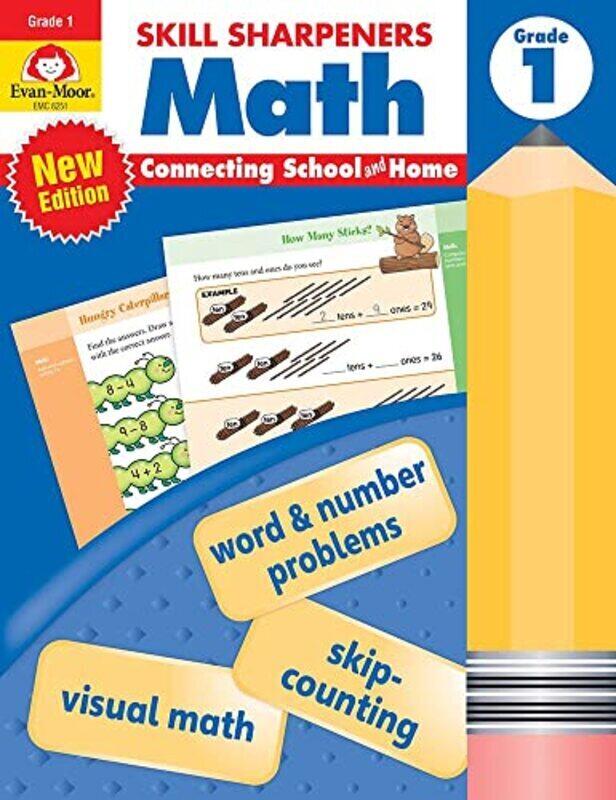 

Skill Sharpeners Math Grade 1 Workbook by Evan-Moor Corporation Paperback