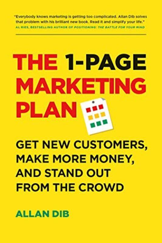 

1-Page Marketing Plan By Allan Dib Hardcover