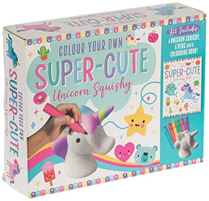 Colour Your Own Supercute Squishy Unicorn By Lane, Charly -Paperback