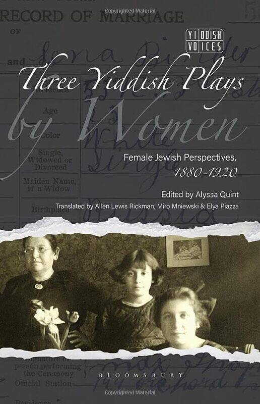 

Three Yiddish Plays by Women by Rory Piper-Paperback