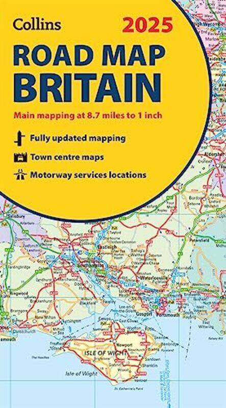 

2025 Collins Road Map of Britain by Collins Maps -Other Book Format
