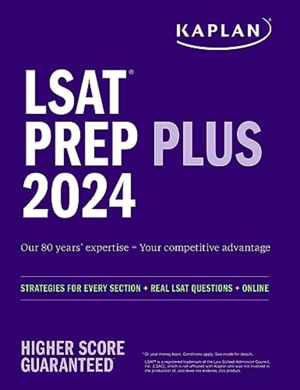 Lsat Prep Plus 2024  Strategies For Every Section  Real Lsat Questions  Online By Kaplan Test Prep - Paperback
