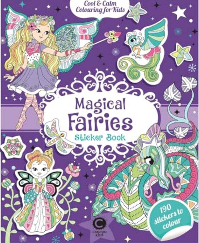 

Cool and Calm Colouring for Kids Magical Fairies Sticker Book by Eugenie Varone-Paperback