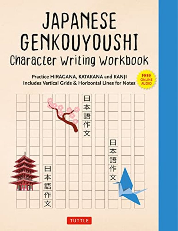 Japanese Genkouyoushi Character Writing Workbook by Rudolf SteinerM Post-Paperback