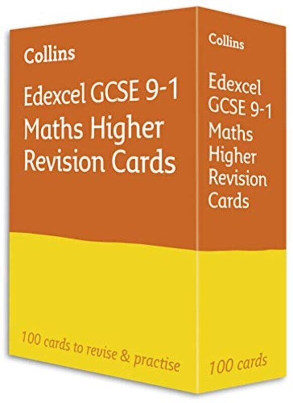 

Edexcel GCSE 9-1 Maths Higher Revision Cards: Ideal for home learning, 2023 and 2024 exams (Collins , Paperback by Collins GCSE