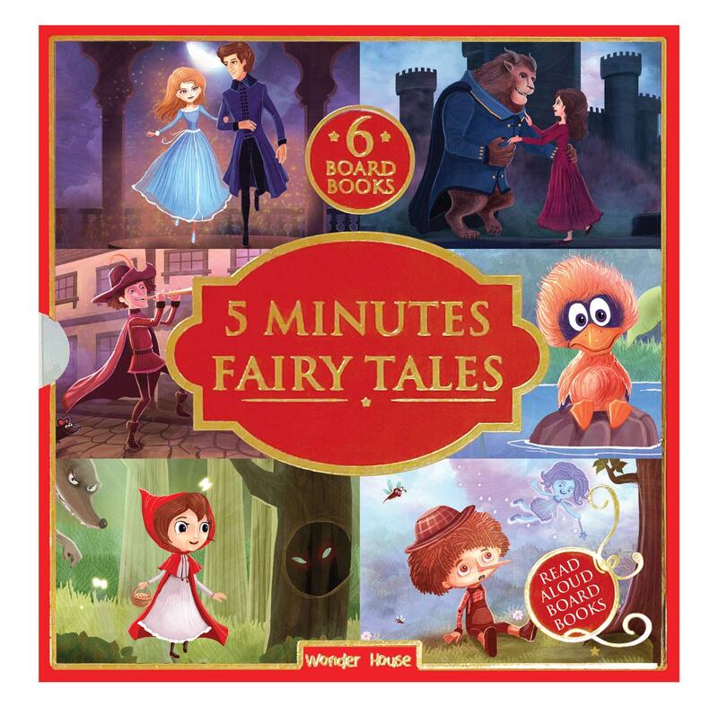 5 Minutes Fairy Tales Bookset: Giftset of 6 Board Books for Children (Abridged and Retold), Board Book, By: Wonder House Books