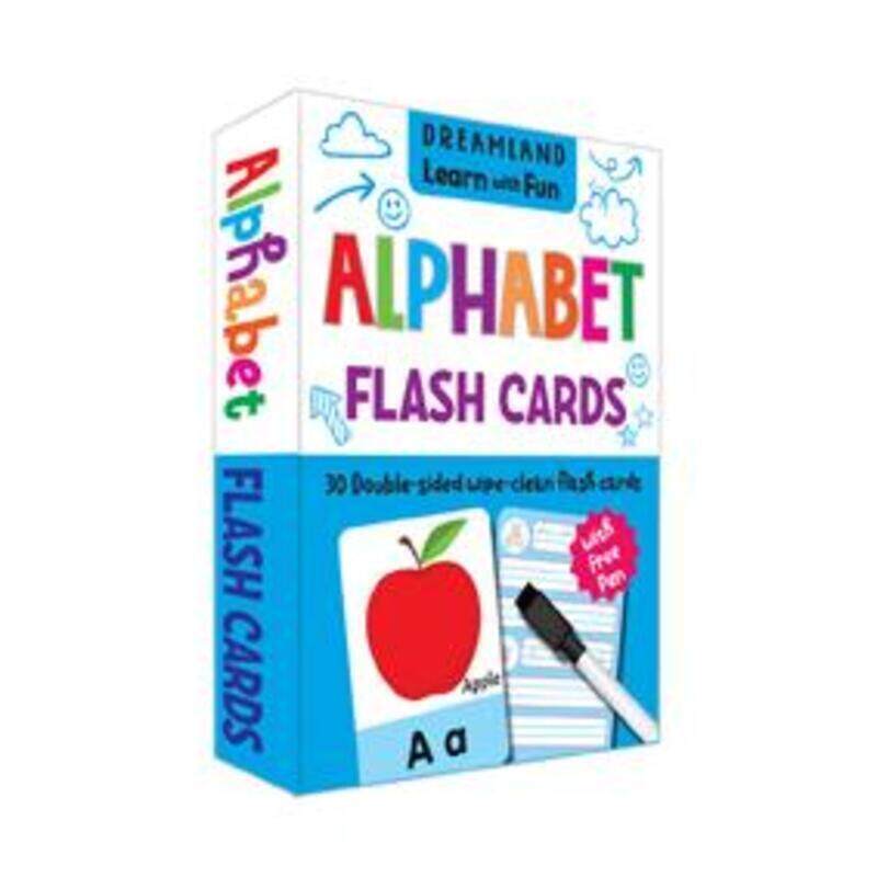 

Flash Cards Alphabet - 30 Double Sided Wipe Clean Flash Cards for Kids (With Free Pen).paperback,By :Dreamland Publications