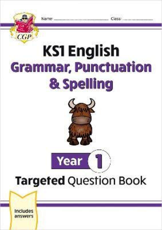 

KS1 English Targeted Question Book: Grammar, Punctuation & Spelling - Year 1.paperback,By :CGP Books