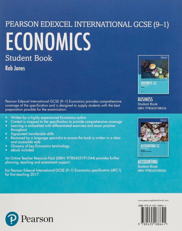 Pearson Edexcel International GCSE (9-1) Economics Student Book, Paperback Book, By: D A Turner