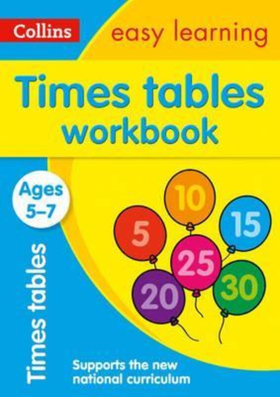 Times Tables Workbook Ages 5-7: Prepare for school with easy home learning (Collins Easy Learning KS.paperback,By :Collins Easy Learning