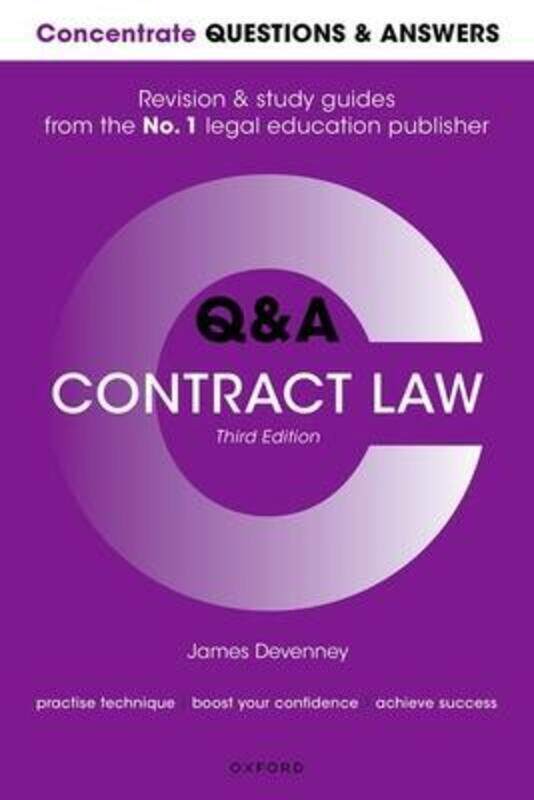 

Concentrate Questions and Answers Contract Law: Law Q&A Revision and Study Guide.paperback,By :Devenney, James (Head of School and Professor of Transn