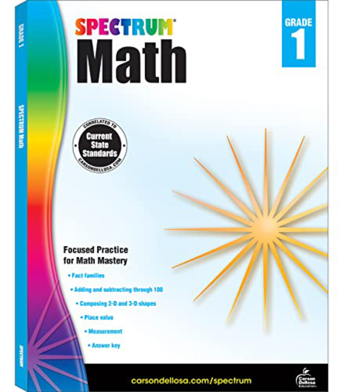 

Math Workbook, Grade 1 New, Paperback Books, By: Spectrum