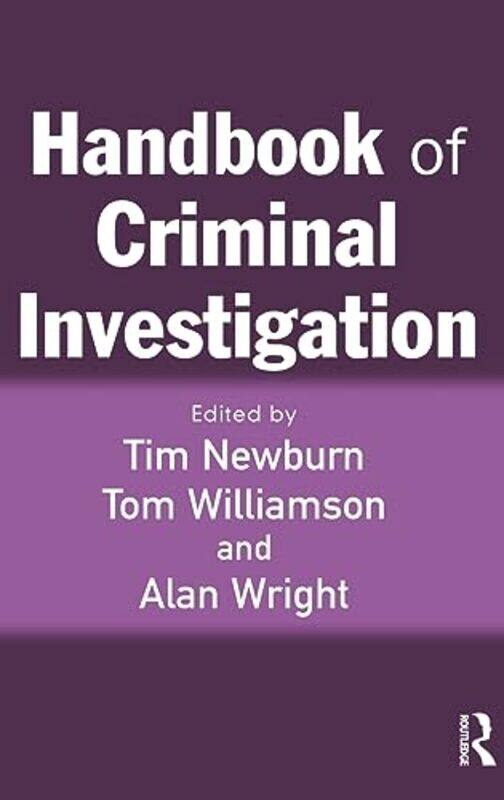 

Handbook of Criminal Investigation by Ronni GordonDavid Stillman-Hardcover