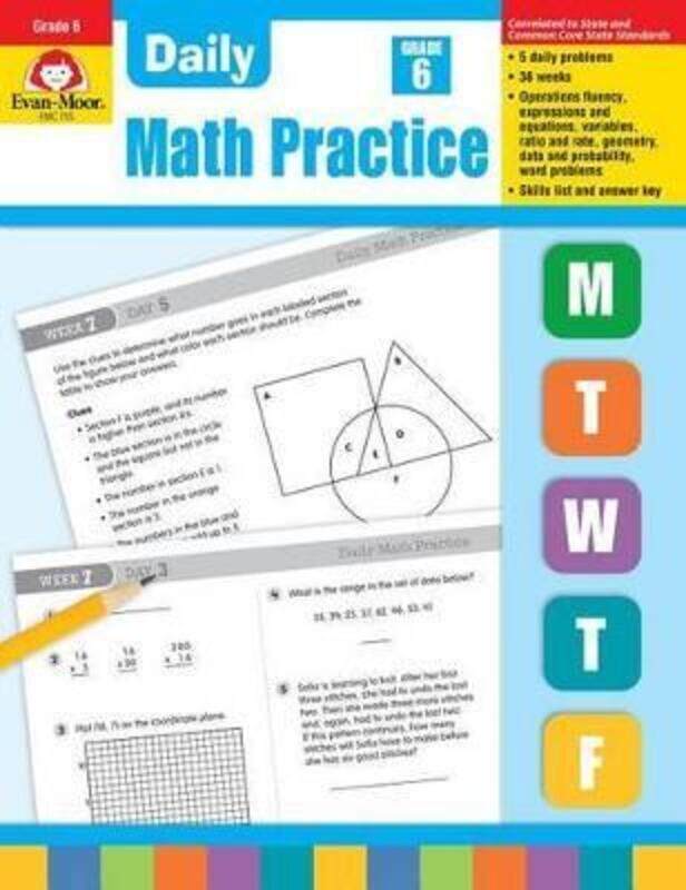 

^(C) Daily Math Practice, Grades 6+,Paperback,ByWess Tuttle