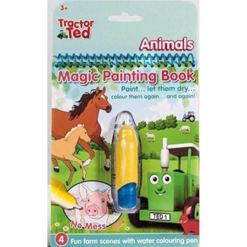 Tractor Ted Magic Painting Book Animals by alexandra heard-Paperback