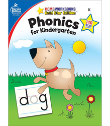 Phonics for Kindergarten, Grade K: Gold Star Edition, Paperback Book, By: Carson-Dellosa