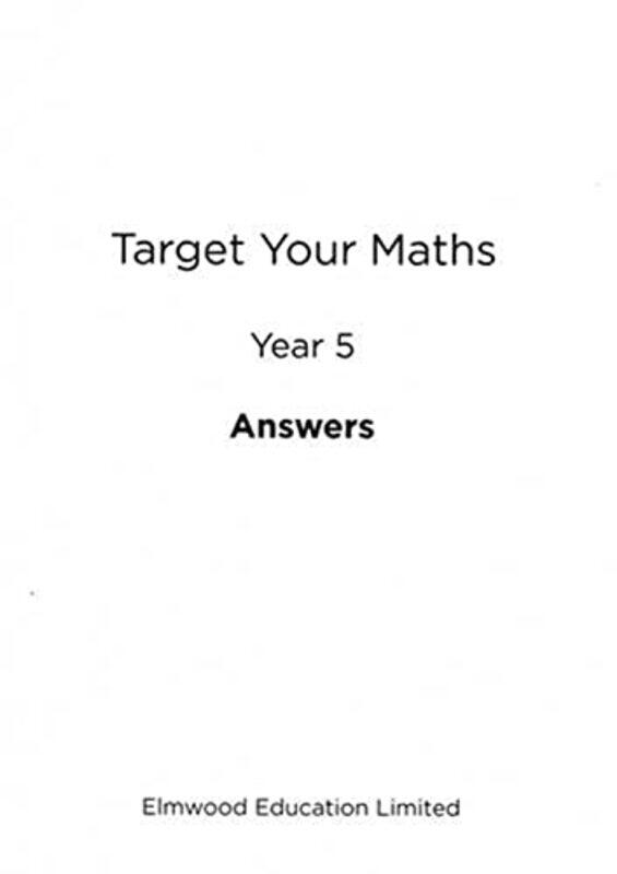 

Target Your Maths Year 5 Answer Book by Stephen Pearce-Paperback