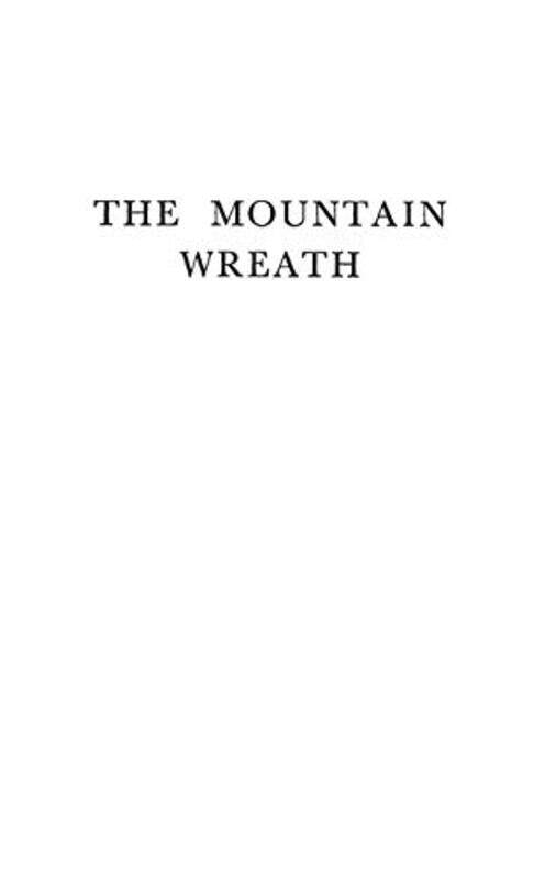 

The Mountain Wreath of PP Nyegosh -Hardcover